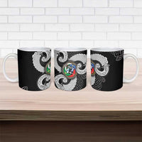 Six Celtic Countries Heritage Ceramic Mug Black Celtic Knot Triskelion - Wonder Print Shop