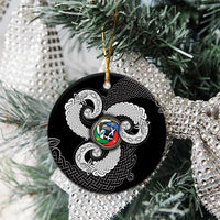 Six Celtic Countries Heritage Ceramic Ornament Black Celtic Knot Triskelion - Wonder Print Shop