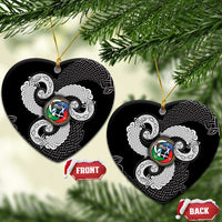 Six Celtic Countries Heritage Ceramic Ornament Black Celtic Knot Triskelion - Wonder Print Shop