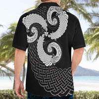 Six Celtic Countries Heritage Hawaiian Shirt Black Celtic Knot Triskelion - Wonder Print Shop