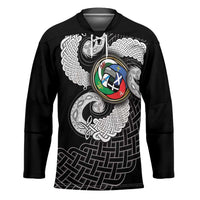 Six Celtic Countries Heritage Hockey Jersey Black Celtic Knot Triskelion - Wonder Print Shop