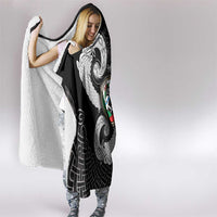 Six Celtic Countries Heritage Hooded Blanket Black Celtic Knot Triskelion - Wonder Print Shop