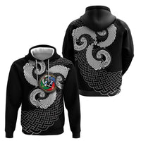 Six Celtic Countries Heritage Hoodie Black Celtic Knot Triskelion - Wonder Print Shop