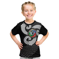 Six Celtic Countries Heritage Kid T Shirt Black Celtic Knot Triskelion - Wonder Print Shop