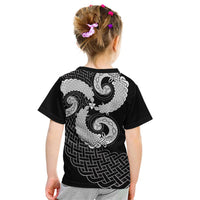 Six Celtic Countries Heritage Kid T Shirt Black Celtic Knot Triskelion - Wonder Print Shop