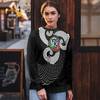 Six Celtic Countries Heritage Ugly Christmas Sweater Black Celtic Knot Triskelion - Wonder Print Shop