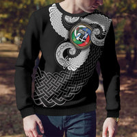 Six Celtic Countries Heritage Ugly Christmas Sweater Black Celtic Knot Triskelion - Wonder Print Shop