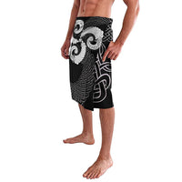 Six Celtic Countries Heritage Lavalava Black Celtic Knot Triskelion - Wonder Print Shop
