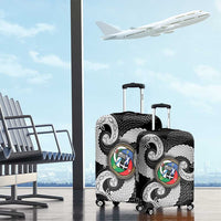 Six Celtic Countries Heritage Luggage Cover Black Celtic Knot Triskelion - Wonder Print Shop