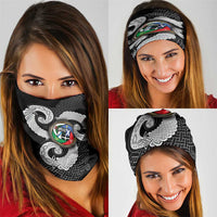 Six Celtic Countries Heritage Neck Gaiter Black Celtic Knot Triskelion - Wonder Print Shop
