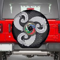 Six Celtic Countries Heritage Spare Tire Cover Black Celtic Knot Triskelion - Wonder Print Shop