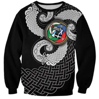 Six Celtic Countries Heritage Sweatshirt Black Celtic Knot Triskelion - Wonder Print Shop