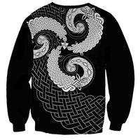 Six Celtic Countries Heritage Sweatshirt Black Celtic Knot Triskelion - Wonder Print Shop