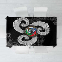 Six Celtic Countries Heritage Tablecloth Black Celtic Knot Triskelion - Wonder Print Shop