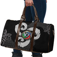 Six Celtic Countries Heritage Travel Bag Black Celtic Knot Triskelion - Wonder Print Shop