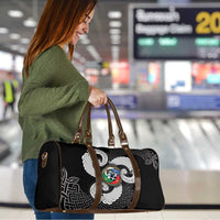 Six Celtic Countries Heritage Travel Bag Black Celtic Knot Triskelion - Wonder Print Shop