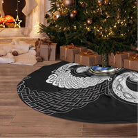 Six Celtic Countries Heritage Tree Skirt Black Celtic Knot Triskelion - Wonder Print Shop