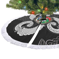 Six Celtic Countries Heritage Tree Skirt Black Celtic Knot Triskelion - Wonder Print Shop