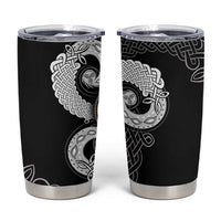 Six Celtic Countries Heritage Tumbler Cup Black Celtic Knot Triskelion - Wonder Print Shop