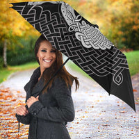 Six Celtic Countries Heritage Umbrella Black Celtic Knot Triskelion - Wonder Print Shop