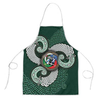 Six Celtic Countries Heritage Apron Green Celtic Knot Triskelion - Wonder Print Shop