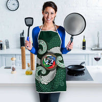 Six Celtic Countries Heritage Apron Green Celtic Knot Triskelion - Wonder Print Shop