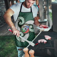 Six Celtic Countries Heritage Apron Green Celtic Knot Triskelion - Wonder Print Shop