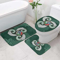 Six Celtic Countries Heritage Bathroom Set Green Celtic Knot Triskelion - Wonder Print Shop