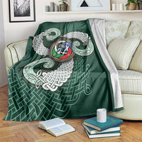 Six Celtic Countries Heritage Blanket Green Celtic Knot Triskelion - Wonder Print Shop