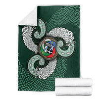 Six Celtic Countries Heritage Blanket Green Celtic Knot Triskelion - Wonder Print Shop