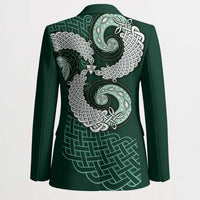 Six Celtic Countries Heritage Blazer Green Celtic Knot Triskelion - Wonder Print Shop