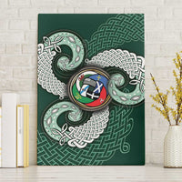 Six Celtic Countries Heritage Canvas Wall Art Green Celtic Knot Triskelion - Wonder Print Shop
