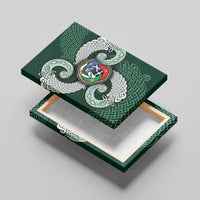 Six Celtic Countries Heritage Canvas Wall Art Green Celtic Knot Triskelion - Wonder Print Shop