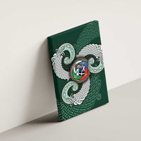 Six Celtic Countries Heritage Canvas Wall Art Green Celtic Knot Triskelion - Wonder Print Shop