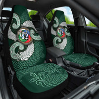 Six Celtic Countries Heritage Car Seat Cover Green Celtic Knot Triskelion - Wonder Print Shop