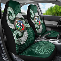 Six Celtic Countries Heritage Car Seat Cover Green Celtic Knot Triskelion - Wonder Print Shop