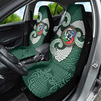 Six Celtic Countries Heritage Car Seat Cover Green Celtic Knot Triskelion - Wonder Print Shop