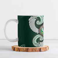 Six Celtic Countries Heritage Ceramic Mug Green Celtic Knot Triskelion - Wonder Print Shop