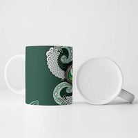 Six Celtic Countries Heritage Ceramic Mug Green Celtic Knot Triskelion - Wonder Print Shop
