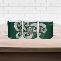Six Celtic Countries Heritage Ceramic Mug Green Celtic Knot Triskelion - Wonder Print Shop