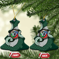 Six Celtic Countries Heritage Ceramic Ornament Green Celtic Knot Triskelion - Wonder Print Shop