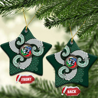 Six Celtic Countries Heritage Ceramic Ornament Green Celtic Knot Triskelion - Wonder Print Shop