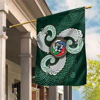 Six Celtic Countries Heritage Garden Flag Green Celtic Knot Triskelion - Wonder Print Shop