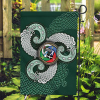 Six Celtic Countries Heritage Garden Flag Green Celtic Knot Triskelion - Wonder Print Shop