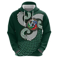 Six Celtic Countries Heritage Hoodie Green Celtic Knot Triskelion - Wonder Print Shop