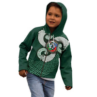 Six Celtic Countries Heritage Kid Hoodie Green Celtic Knot Triskelion - Wonder Print Shop