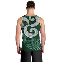 Six Celtic Countries Heritage Men Tank Top Green Celtic Knot Triskelion - Wonder Print Shop