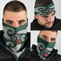 Six Celtic Countries Heritage Neck Gaiter Green Celtic Knot Triskelion - Wonder Print Shop