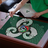 Six Celtic Countries Heritage Puzzle Green Celtic Knot Triskelion - Wonder Print Shop