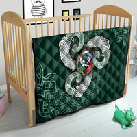 Six Celtic Countries Heritage Quilt Green Celtic Knot Triskelion - Wonder Print Shop